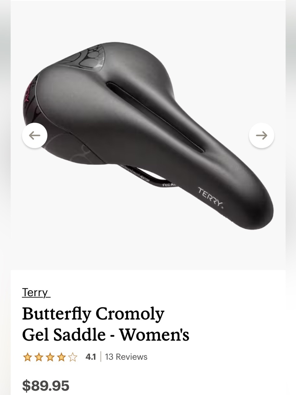 Women’s bike saddle